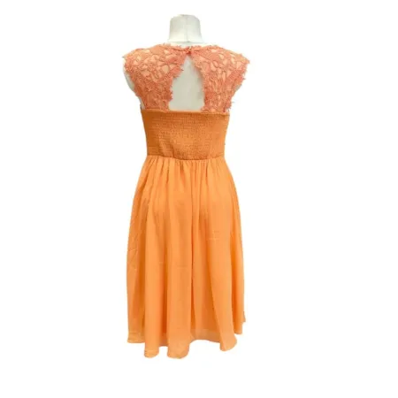 Sukienka Pomarańczowa koronka